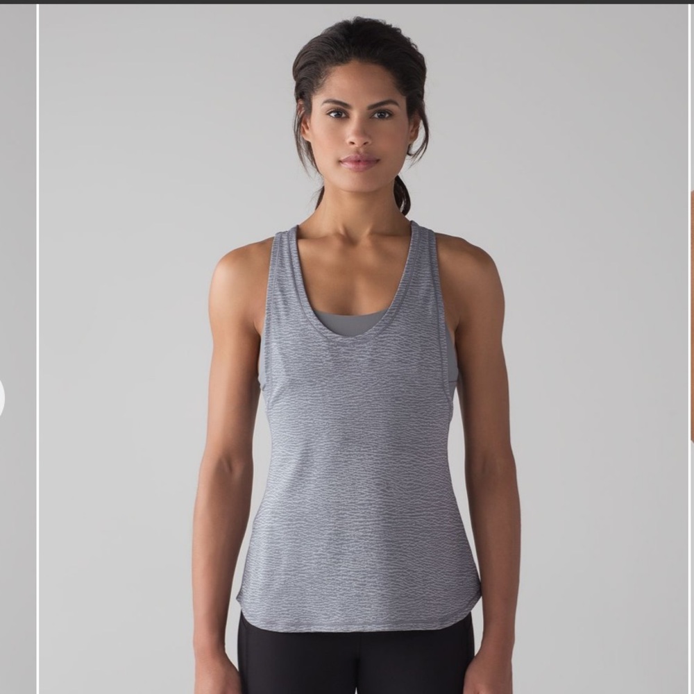 lululemon athletica Gray Strappy Racerback Tank - Picture 2 of 8